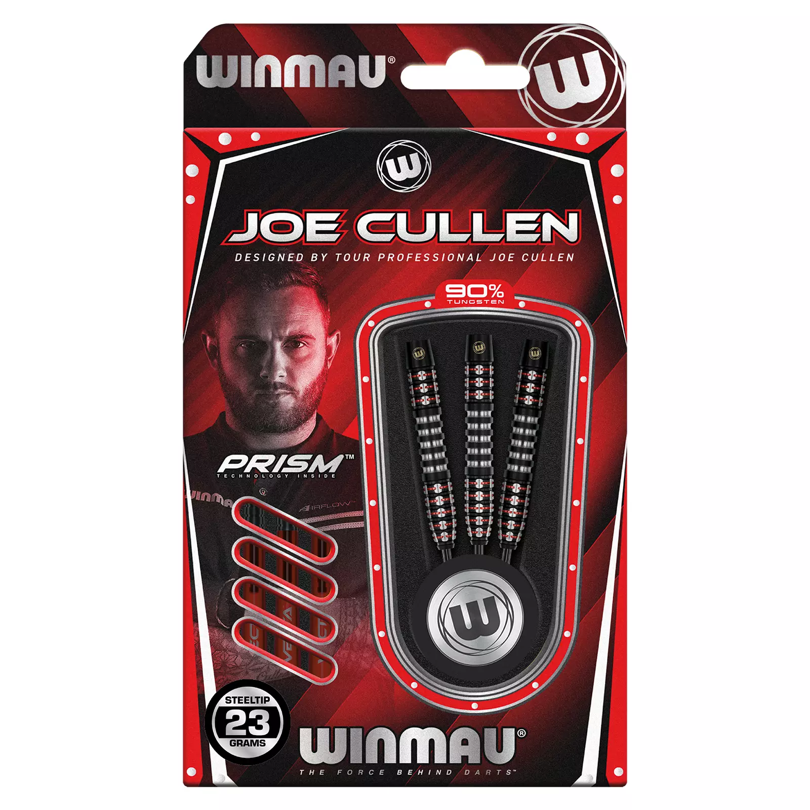 Invisible-Darts - Winmau Joe Cullen Ignition Steeldarts Verpackung